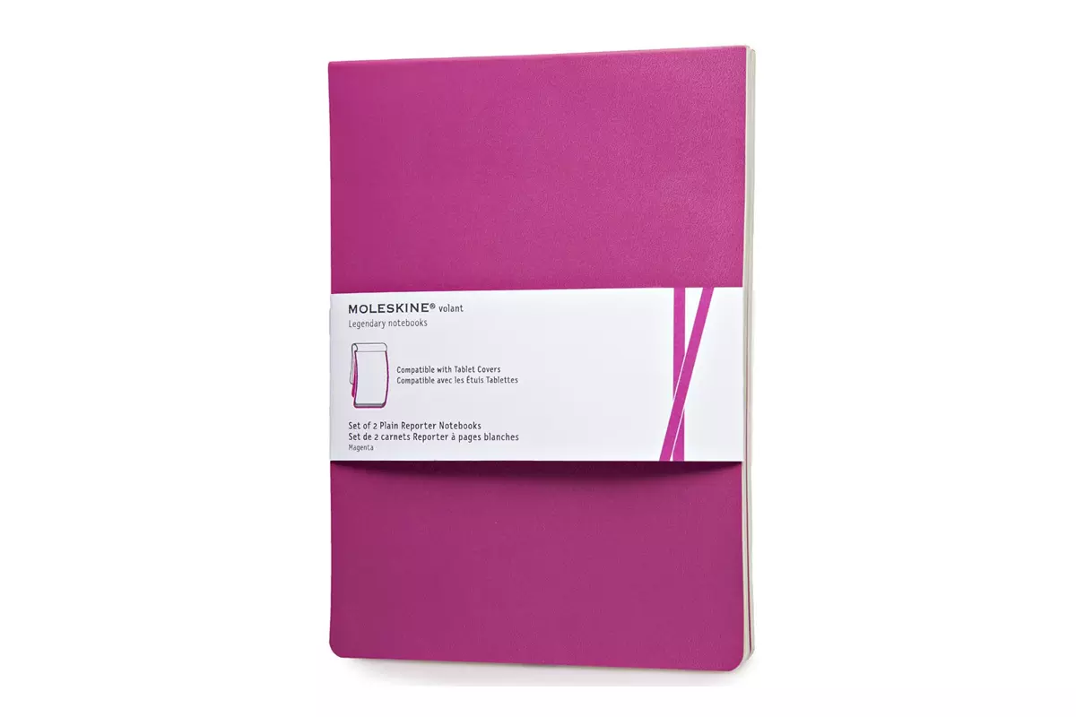 Een Moleskine Plain Reporter iPad Notebook XL Pink (set of 2) koop je bij Moleskine.nl